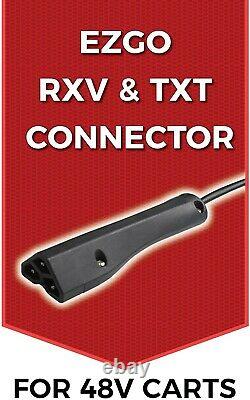 EZGO RXV & TXT Battery 15 AMP Portable Smart Rapid Charger for 48 Volt Golf Cart