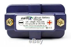 EarthX ETX12A Lithium Battery 12 Volt, 220 Pulse Crank Amps, New! Free Ship
