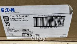 Eaton Cutler-Hammer BR230 120 Volt 30 Amp 2-Pole Circuit Breaker (qty 25)
