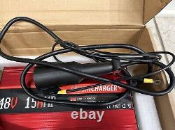 Ebusin 48 Volt Golf Cart Battery Charger for Club Car 3-Pin 15 Amp New Open Box