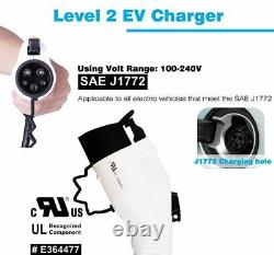 Electric Vehicle Level 2 EV Charger 32 Amp 14-50 Plug ADJUSTABLE 25ft 240 Volt