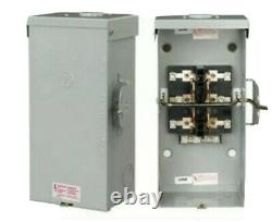 Emergency Power Transfer Switch Non Fused Generator Manual GE 100 Amp 240 Volt