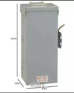Emergency Power Transfer Switch Non Fused Generator Manual GE 100 Amp 240 Volt