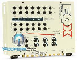 Eqx White Audiocontrol Pre-amp Two 13 Band Equalizers Crossover 9.5 Volts Out