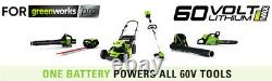 For GreenWorks Pro 60-Volt Max 5.0-Amp Hours Lithium Ion Battery Cordless Power