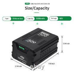 For GreenWorks Pro 60-Volt Max 5.0-Amp Hours Lithium Ion Battery LB60A00 LB60A03