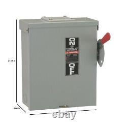 GE 100 Amp 240-Volt Fusible Outdoor General-Duty Safety Switch