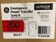 Ge 200 Amp 240-volt Non-fused Emergency Power Transfer Switch Tc10324r Brand New