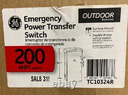 GE 200 Amp 240-Volt Non-Fused Emergency Power Transfer Switch TC10324R BRAND NEW