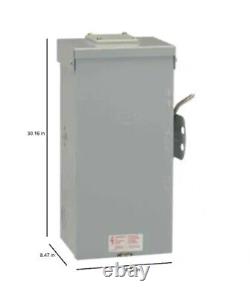 GE 200 Amp 240-Volt Non-Fused Emergency Power Transfer Switch (TC10324R) Outdoor