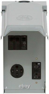 GE 70 Amp 2-Space 2-Circuit 240-Volt Unmetered RV Outlet Box With 50 Amp And 20