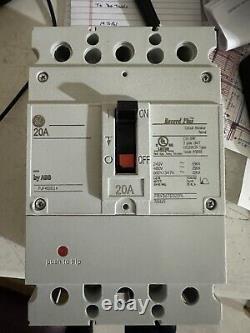 General Electric FBV36TE020RV 3 pole 20 Amp 600 volt TESTED