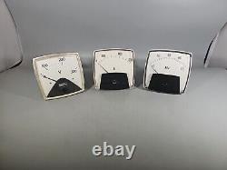 Generator Meter Gauge Set Volts Amps Hertz OEM Cat Caterpillar