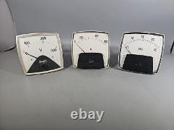 Generator Meter Gauge Set Volts Amps Hertz OEM Cat Caterpillar