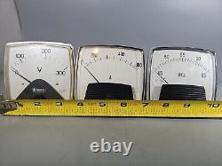 Generator Meter Gauge Set Volts Amps Hertz OEM Cat Caterpillar