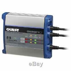 Guest 2711A Charge Pro Battery Charger 10 Amp 12/24 Volt Output 2 Bank (5/5) / 1