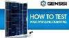 How To Test A Solar Panel Voltage And Current