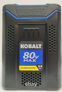 KOBALT NEW 80-Volt 2.5 Ah MAX Li-ion Battery KB2580C-06 Quick Charge 2.5 Amp 80V