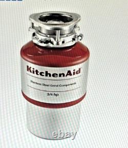 Kitchen Aid Kcdi075b In-sink Disposer 3/4 HP 9.5 Amps 120 Volts