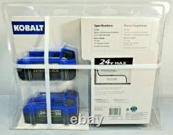 Kobalt 24-Volt Max 2-Pack 4 Amp-Hour Lithium Power Tool Battery Kit KBCD 2424-03