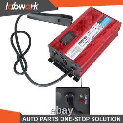 Labwork 48 Volt 12amp Golf Cart Charger For Ezgo Rxv & Txt triangle 3 Pin Plug