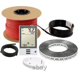 LuxHeat Cable Kit 120v (10-150sqft) Electric Radiant Floor Heating System Tile +