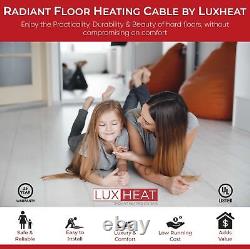 LuxHeat Cable Kit 120v (10-150sqft) Electric Radiant Floor Heating System Tile +