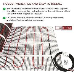 LuxHeat Mat Kit 240v (35-200sqft) Electric Radiant Floor Heating System Tile and