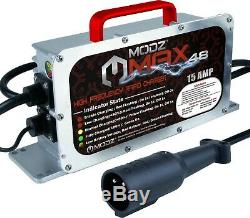 MODZ Max48 15 AMP Battery Charger for 48Volt Club Car DS or Precedent Golf Carts
