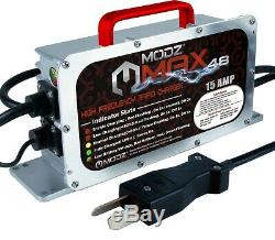 MODZ Max48 15 AMP Charger for 48 Volt Golf Carts with Crowfoot Plug