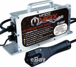 MODZ Max48 15 AMP EZGO RXV & TXT48 Battery Charger for 48 Volt Golf Carts