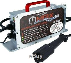MODZ Max48 15 AMP Yamaha G29 Drive Battery Charger for 48 Volt Golf Carts