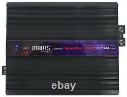 Marts Digital MXB 5000 1 OHM 5000w RMS Mono Car Amplifier Class D Amp+Volt Meter