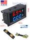Mini Digital Voltmeter Shunt Ammeter Dc 100v 100a Led Display Amp Volt Tester