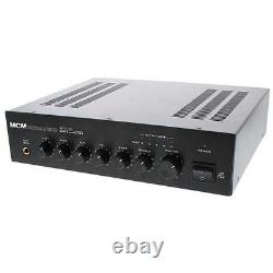 NEW 20W 70v Paging Amplifier. 4 inputs. Commercial Background Music. Business. Amp