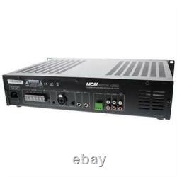 NEW 60W 70v Paging Amplifier. 6 inputs. Commercial Background Music. 19 Rack Mount