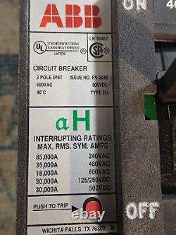 NEW ABB EHB63040L 40 amp 3 pole 600 volt 35kA@480v Circuit Breaker