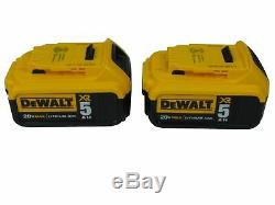 NEW DeWalt DCB205-2 20V volt MAX Lithium Ion Battery Pack withFuel Gauge 5 amp Ah