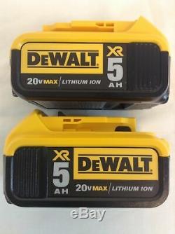 NEW DeWalt DCB205-2 20V volt MAX Lithium Ion Battery Pack withFuel Gauge 5 amp Ah
