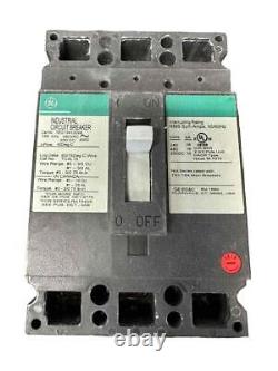 NEW GE TED134100WL Molded Case Circuit Breaker 100 Amps 480 Volts VAC 3 Poles