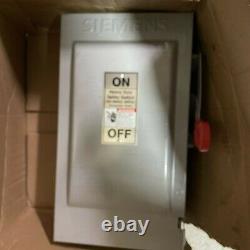 NEW HNF362 Siemens 60 Amp 3 Pole 600 Volt Disconnect Safety Switches