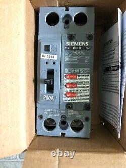NEW IN BOX Siemens QRH22B200 200 Amp 2 Pole 240 Volt Main Circuit Breaker 200A