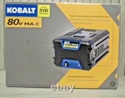 NEW KOBALT 80v 2.5 Ah MAX LITHIUM-ION Battery KB2580-06, 80 volt 2.5 amp