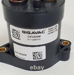 NEW Lot of 12 Gigavac GXV600M DC Contactor 600+Amp, 12-900VDC, 12/24VDC Coil Volt