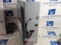 NEW SQUARE D HU361 30 amp 600 volt NON Fused Indoor 3 Phase Disconnect