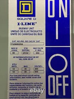 NEW SQUARE D I LinePQ3606GRA 60 AMP 600 VOLT 3P3W FUSIBLE BUSWAY SWITCH BUS PLUG