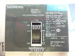 NEW Siemens NGB3B100 100 amp 25kA@ 480 Volt 3 Pole Bolt on Circuit Breaker