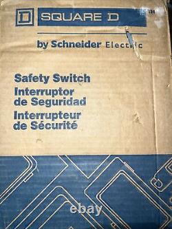 NEW Square D DU323 100 Amp 240 Volt 3 General Duty Safety Switch / Disconnect