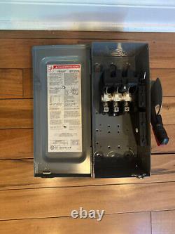 NEW Square D, Heavy Duty HU361 Safety Switch 600 Volt, 30 Amp, 3 Pole