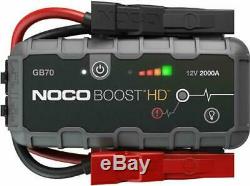 NOCO Boost HD GB70 2000 Amp 12-Volt UltraSafe Lithium Jump Starter BRAND NEW